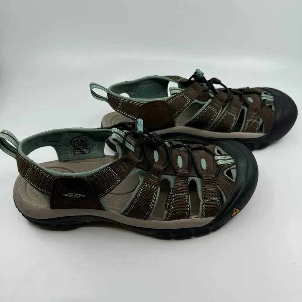 KEEN Women's Newport H2 closed toe hiking sandals in brown womens 10